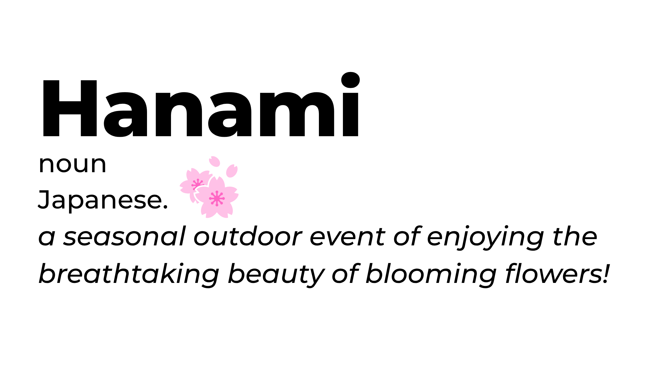 Hanami definition